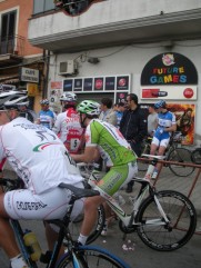 Mario Venezia alla partenza