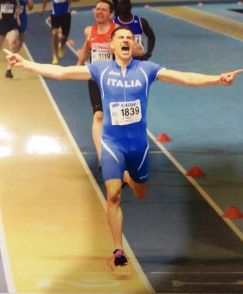 L'arrivo della finale 400 metri M50
