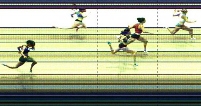 Fotofinish dei 200 metri di Valeria