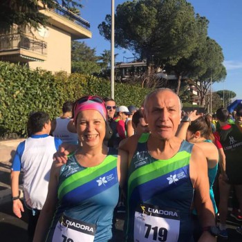 Patrizia e Salvatore prima del via