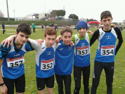 Squadra Cadetti con Francecso,Luca,Jacopo,Filippo ed Andrea