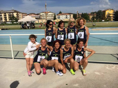 Le staffette 4x800 metri campionesse d'Italia