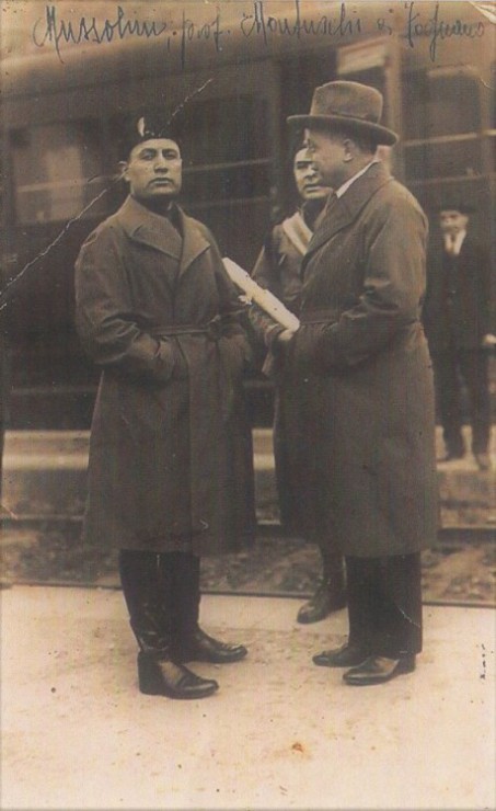 Il Duce e il Prof Montuschi a Fognano Il Duce e il Prof Montuschi a Fognano